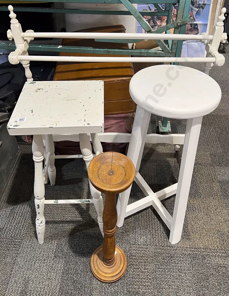 Two Stools with Smokers Stand Image 1++