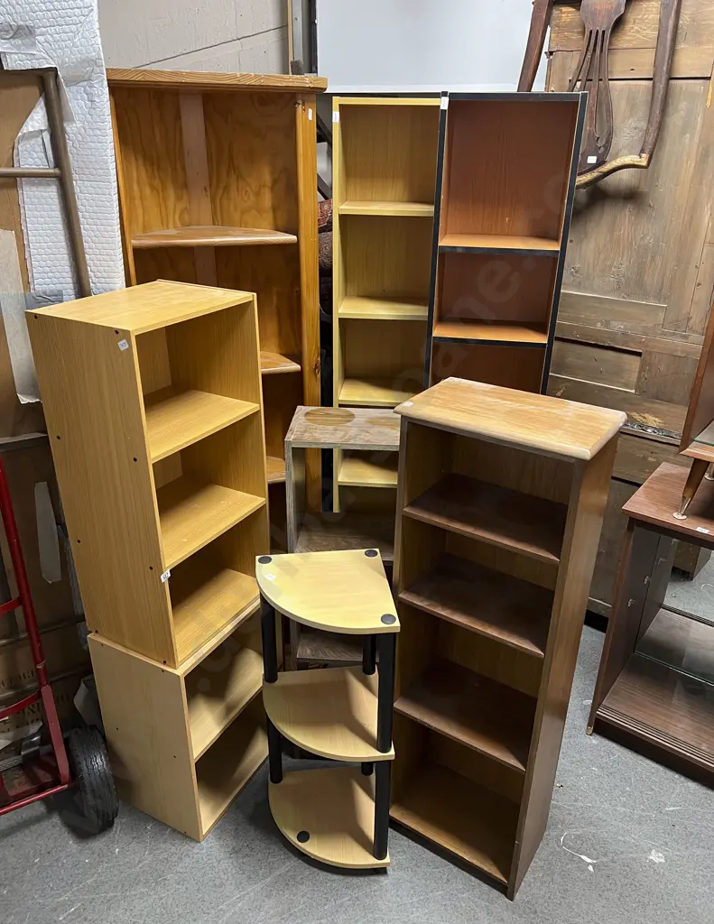 Eight Assorted Open Shelving Units Image 1++