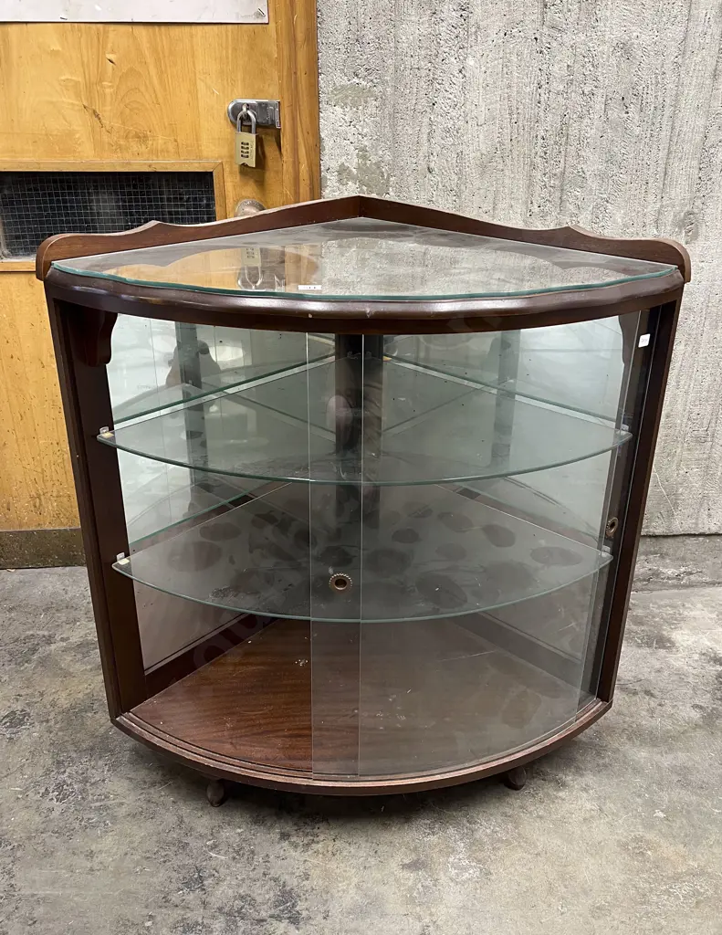 Corner Glazed Door China Cabinet Image 1++