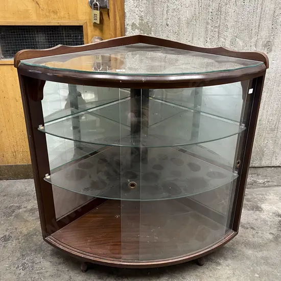 Corner Glazed Door China Cabinet