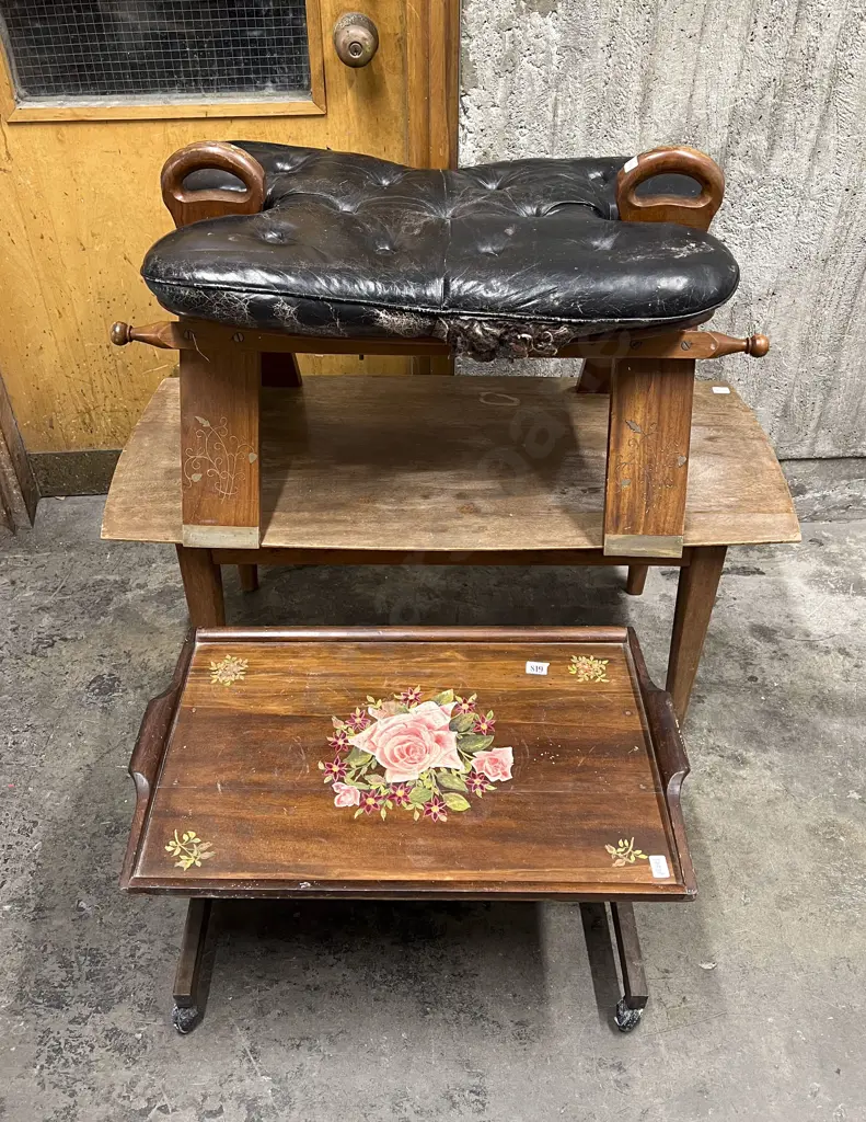 Camel Stool with Coffee Table and Occ. Table Image 1++