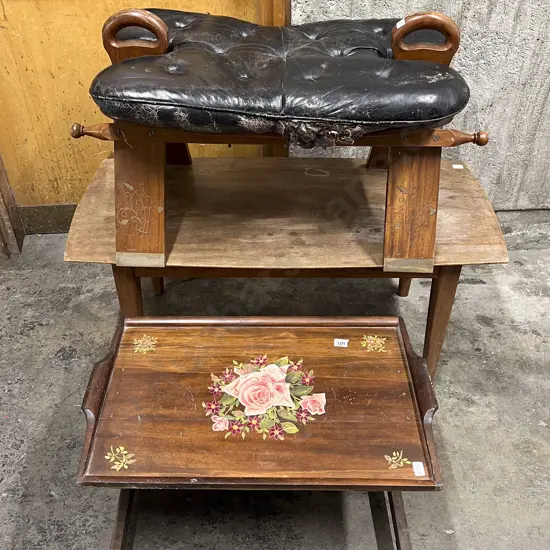 Camel Stool with Coffee Table and Occ. Table