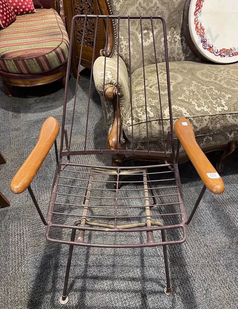 Mid C20th Wire Armchair Image 1++