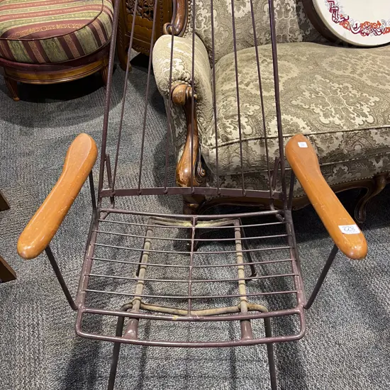 Mid C20th Wire Armchair