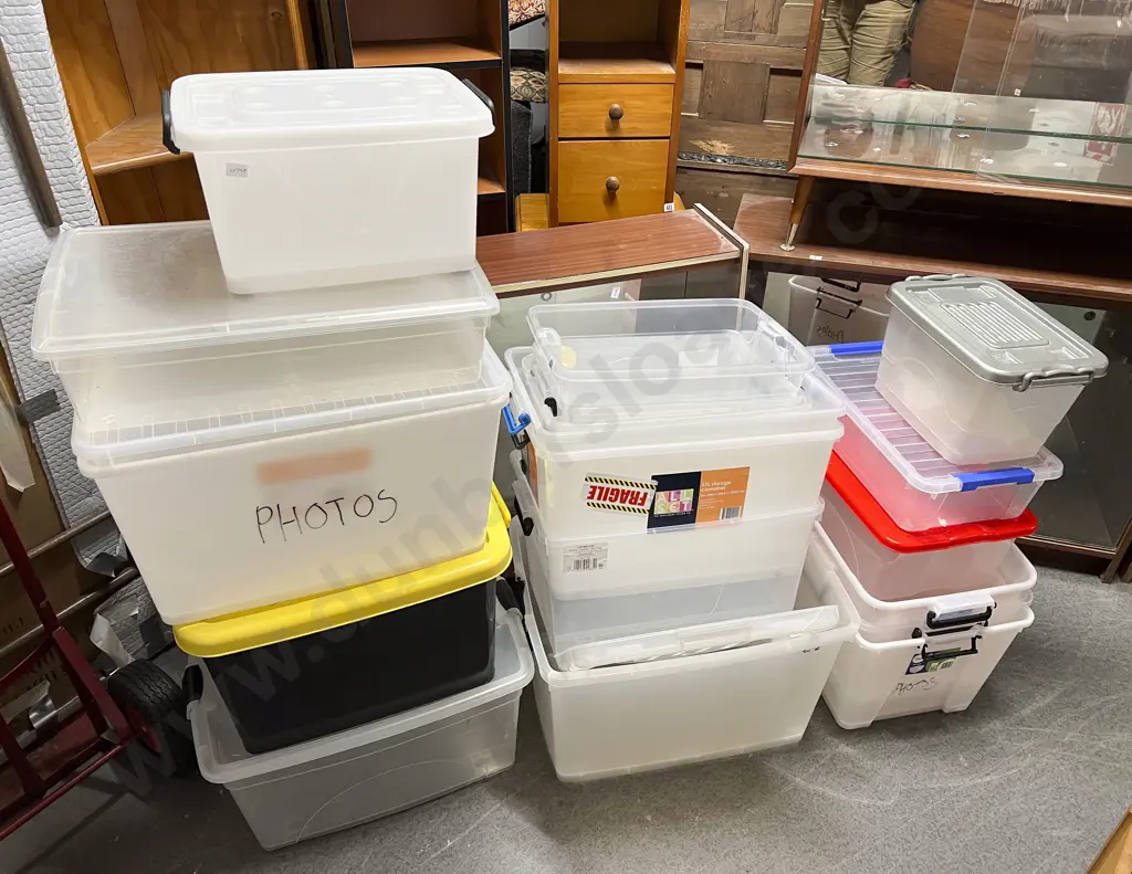 Qty of Assorted Packaging Tubs Image 1++