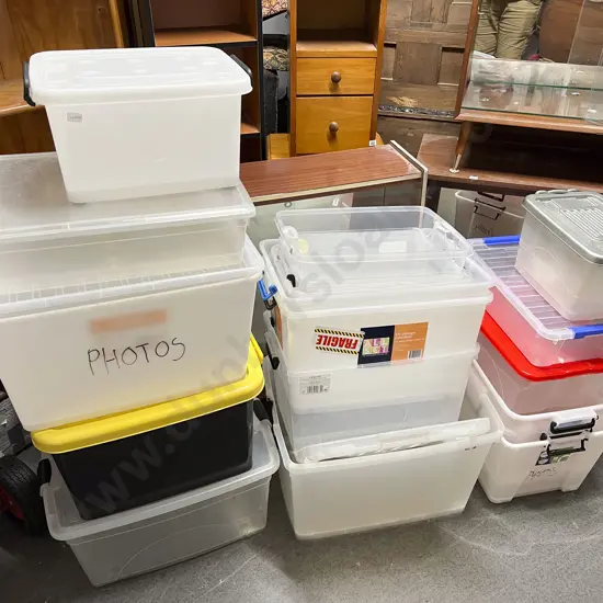 Qty of Assorted Packaging Tubs