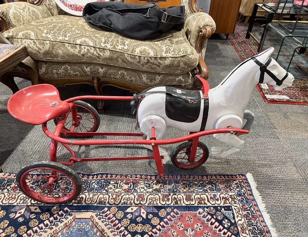 Vintage Children's "Horse Drawn" Pedal Trike Image 1++