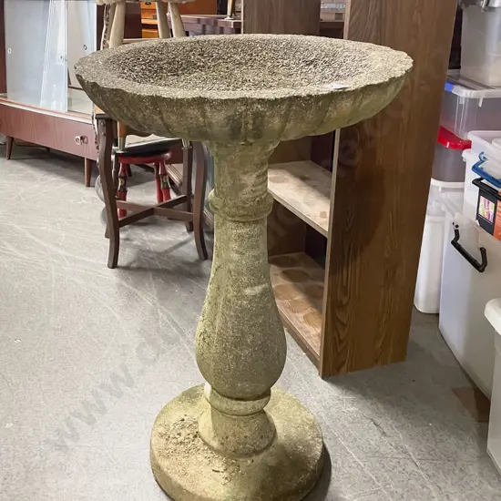 Concrete Birdbath