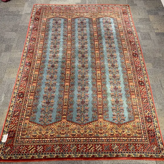 Persian Floor Rug with Multiple Borders and Allover Intricate Design