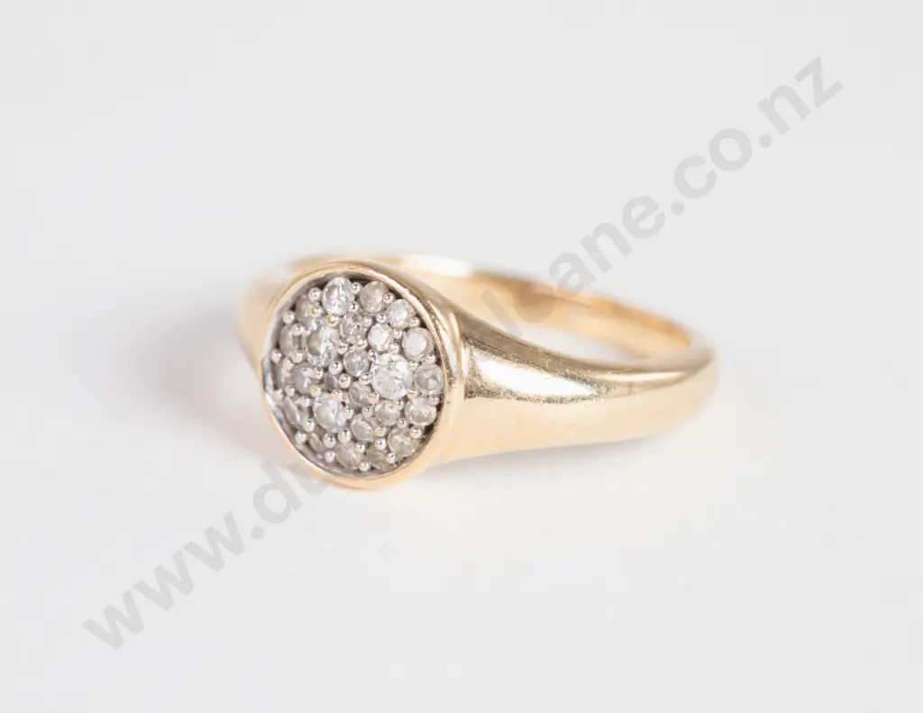 10ct 25Stone Diamond Cluster Ring Image 1++