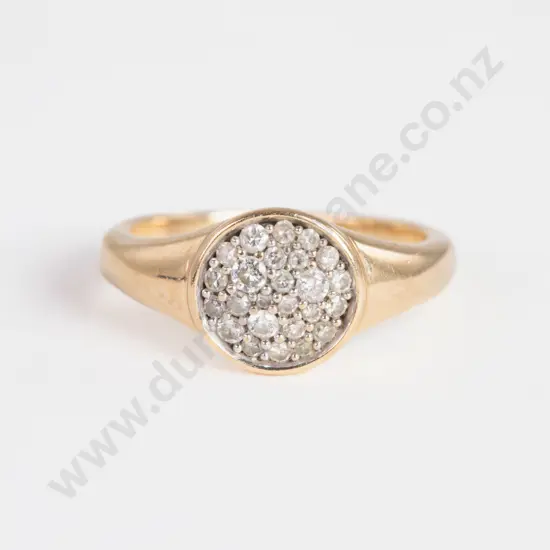 10ct 25Stone Diamond Cluster Ring