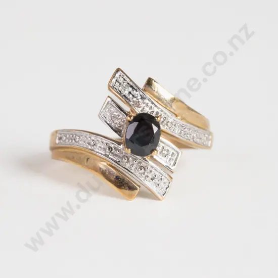 9ct Single Sapphire Ring