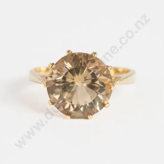 9ct Single Citrine Ring