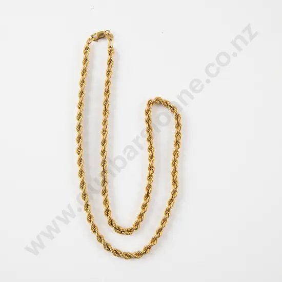 9ct Fancy Rope Twist Neck Chain