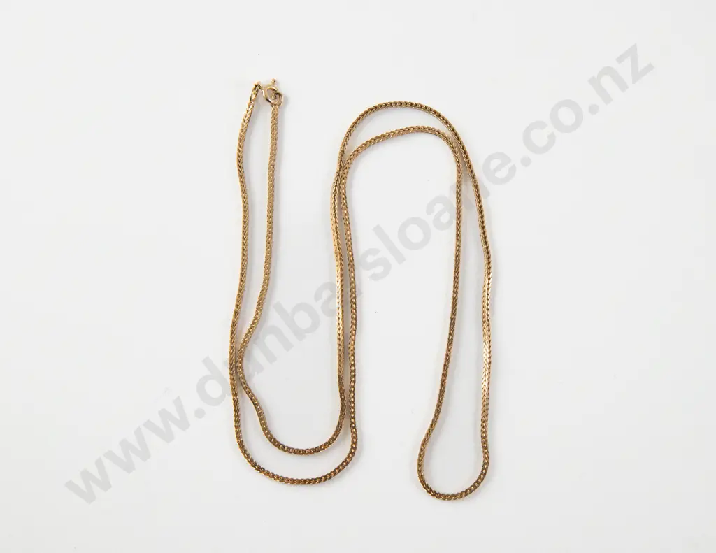 9ct Fancy Box Link Neck Chain Image 1++