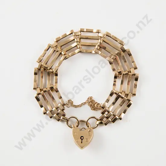 9ct Gate Link Bracelet