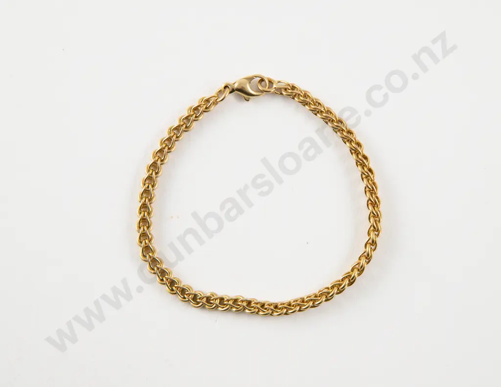 18ct Fancy Mixed Curb Link Bracelet Image 1++
