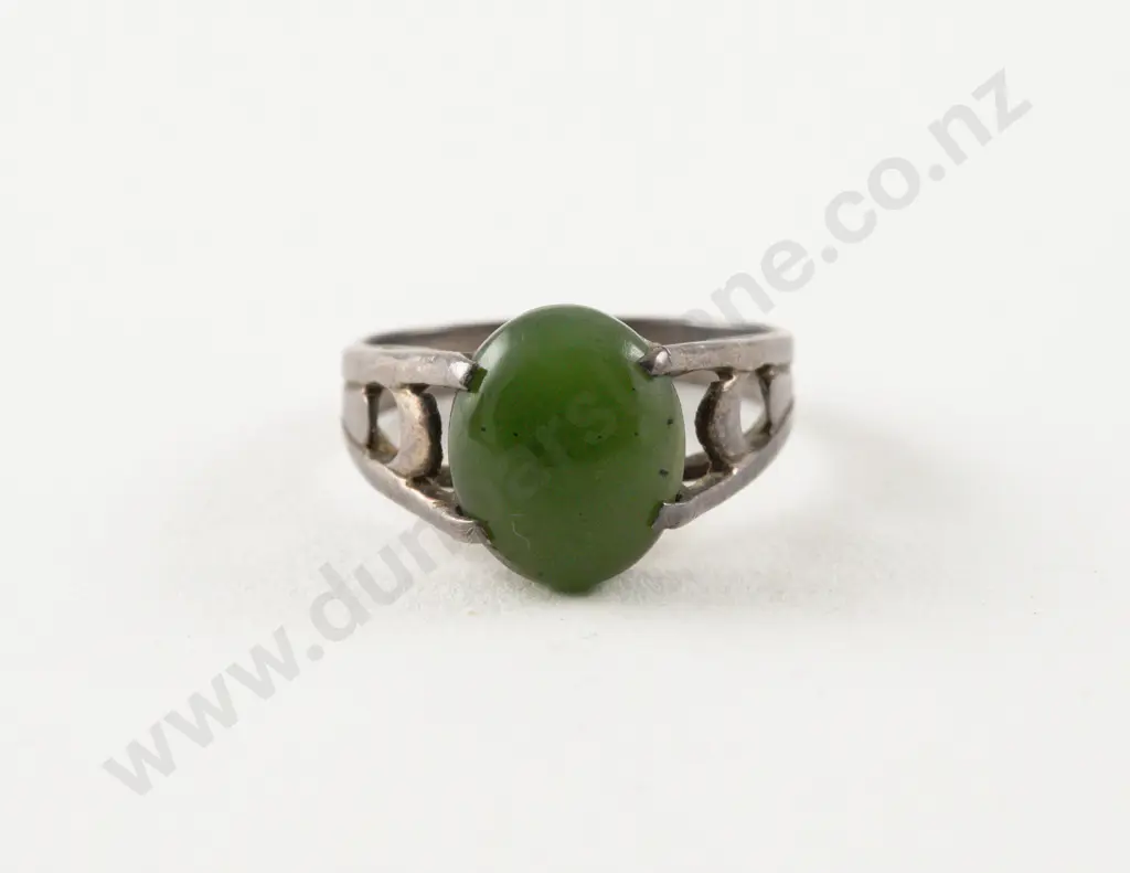 S/S Single Greenstone Dress Ring Image 1++