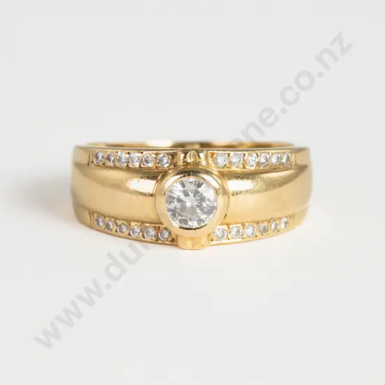 18ct 25Stone Diamond Band Ring