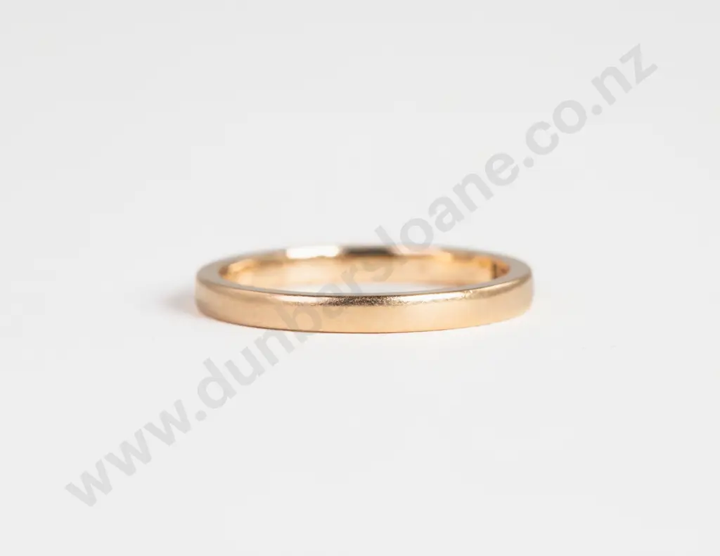 18ct Plain Wedding Band Image 1++