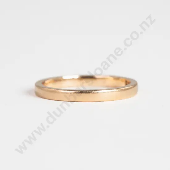 18ct Plain Wedding Band