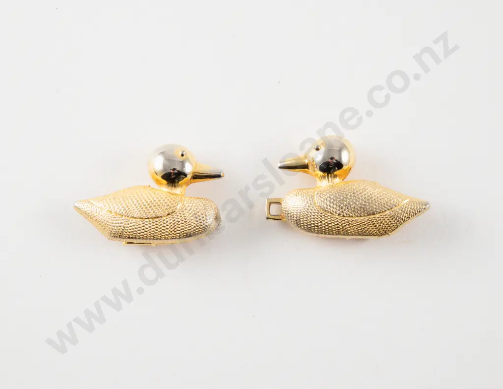 Dotty Smith (American) Vintage Gold Plated Duck Belt Buckle Image 1++