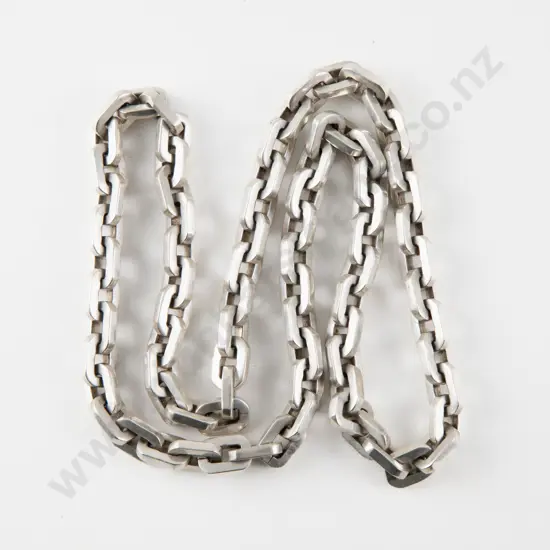 Mexican .925 Silver Heavy Curb Link Neck Chain