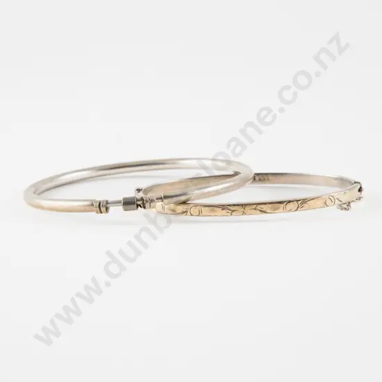 Two Sterling Silver Bangles