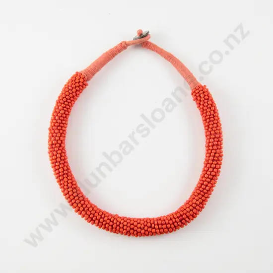 Vintage Coral Bead Necklace