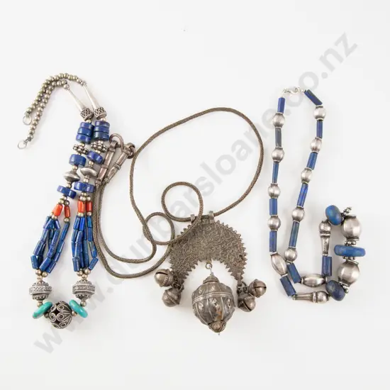 Three Vintage Tribal Necklaces