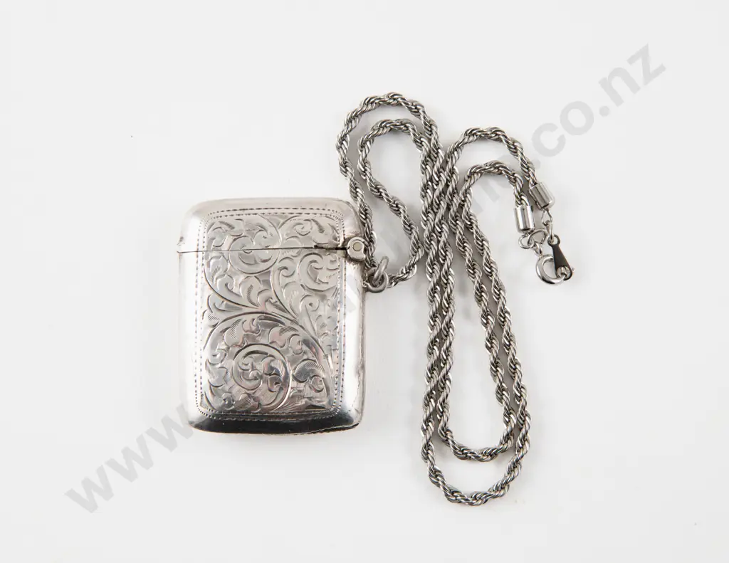 S/S Engraved Vesta Case Image 1++