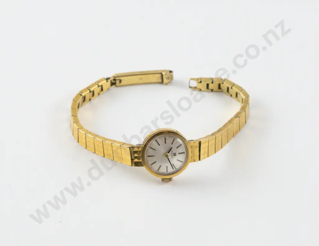 Vintage Gold Plated Tissot Ladies Wrist Watch Image 1++