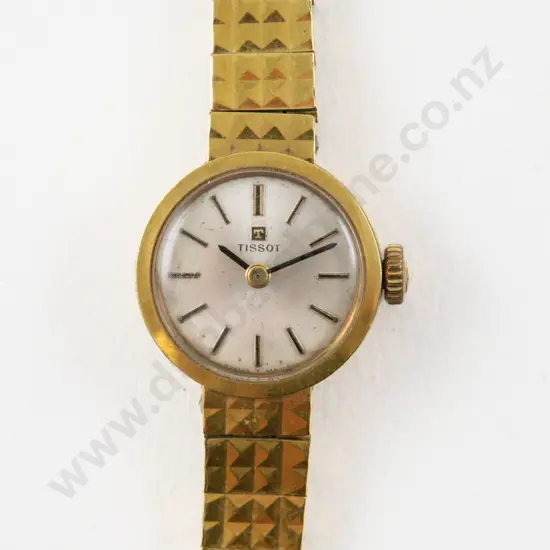 Vintage Gold Plated Tissot Ladies Wrist Watch