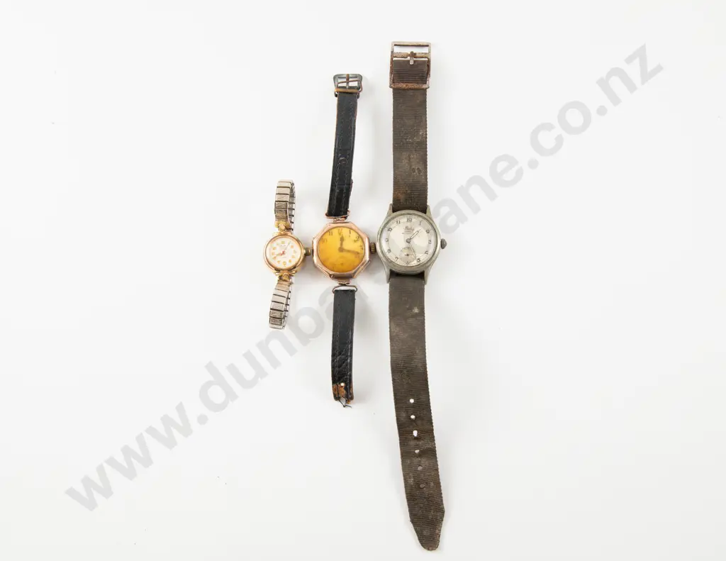 Vintage 9ct Cased Ladies Wrist Watch and Two Others Image 1++