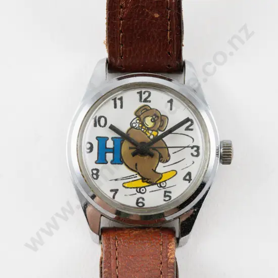 Vintage Hudson Cookie Bear Wrist Watch