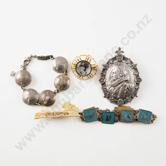 Vintage Six Pence Coin Bracelet