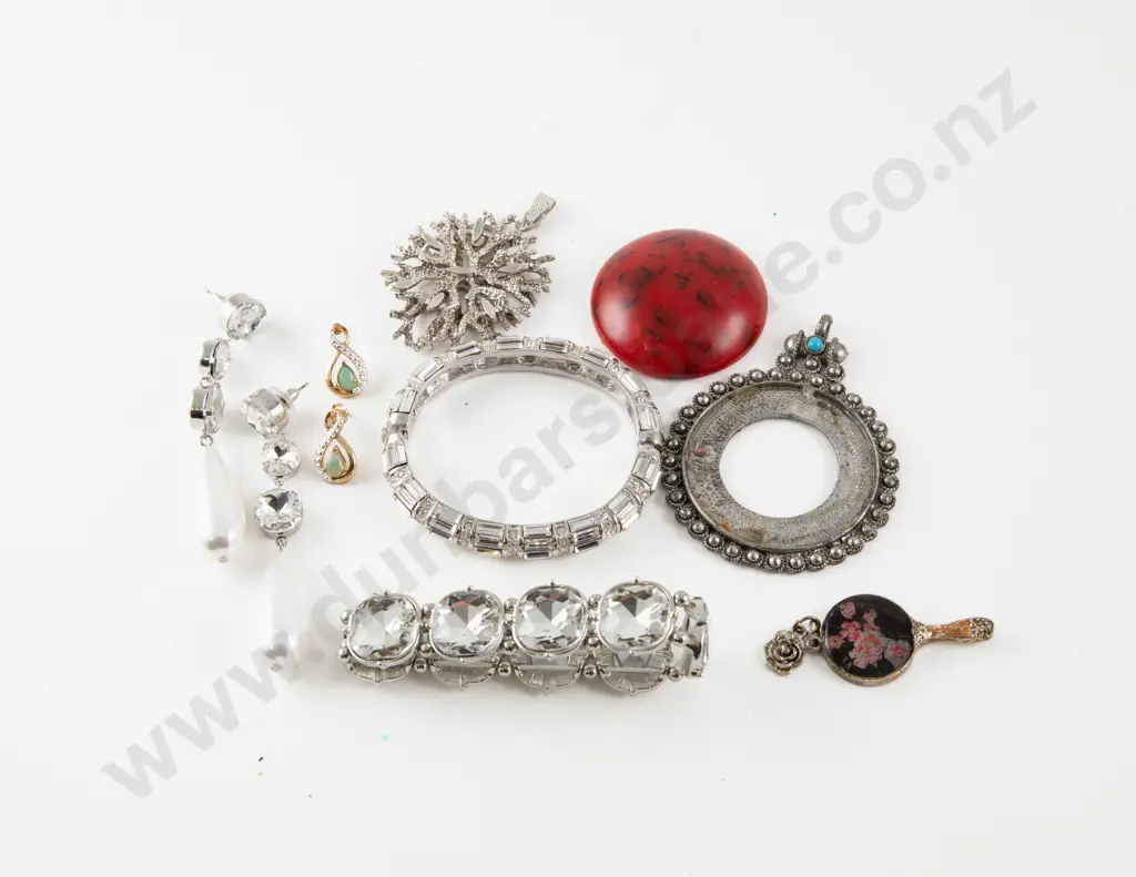 Diamond Crystal Bracelet with Assorted Costume Jewellery Image 1++