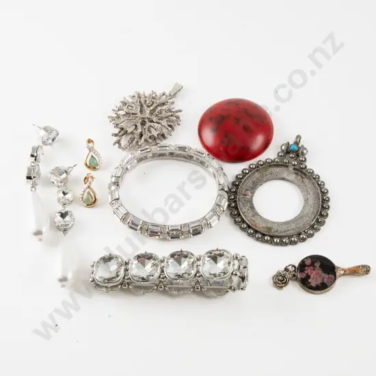 Diamond Crystal Bracelet with Assorted Costume Jewellery