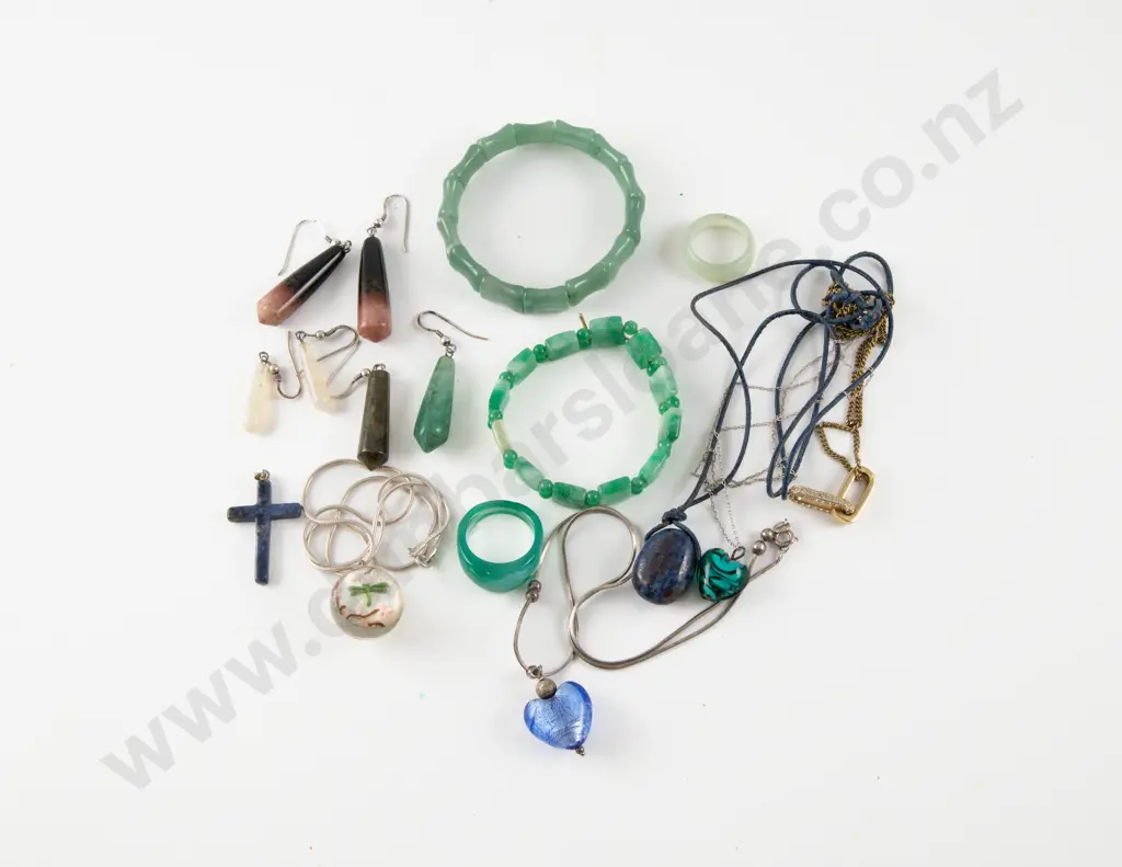 Three Murano Glass Pendants on S/S Neck Chain Image 1++