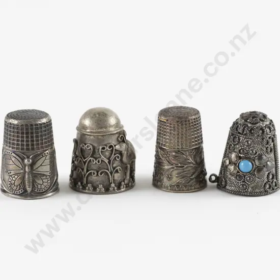 Two S/S Thimbles and Two Silver