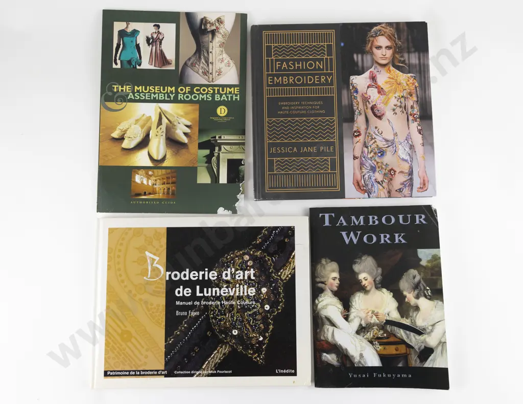 Four Embroidery and Fashion Books Image 1++
