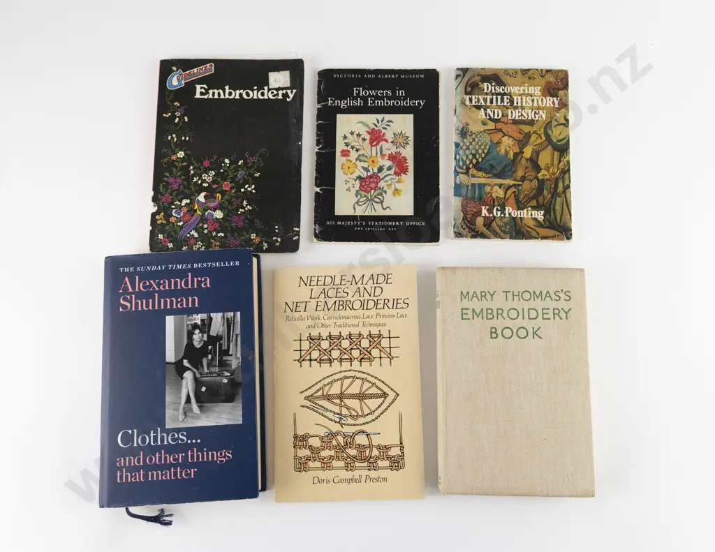 Six Embroidery and Fashion Books Image 1++