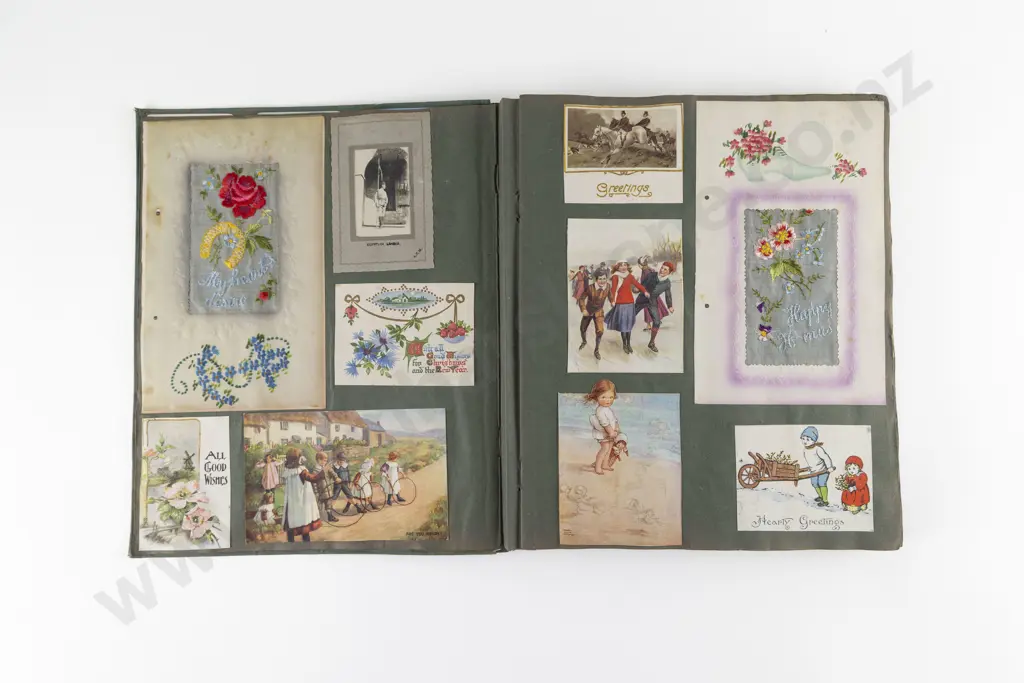 C1920's Scrap Book and Magazine Cut Outs Album Image 1++