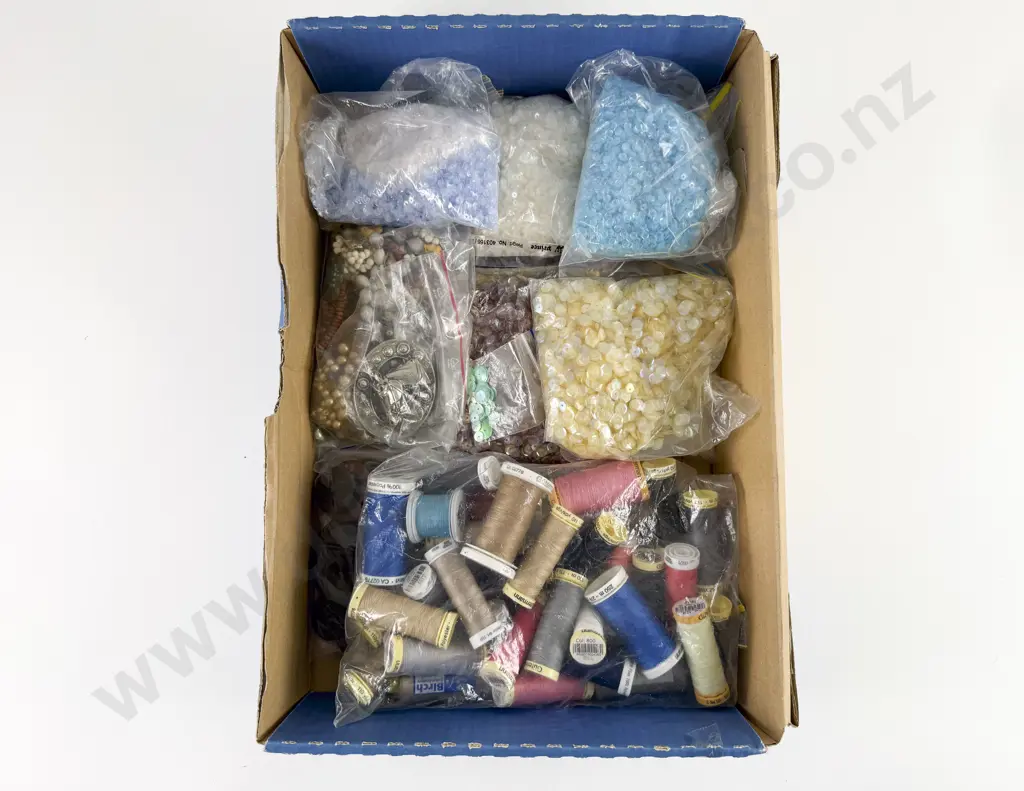 Small Quantity Vintage Sequins Buttons and Cottons Image 1++