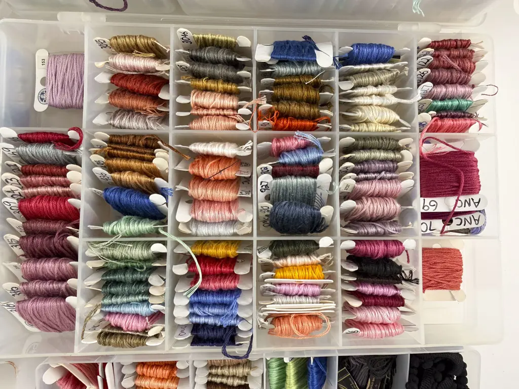 Quantity of Assorted Part Skeins of Embroidery Cottons Image 1++