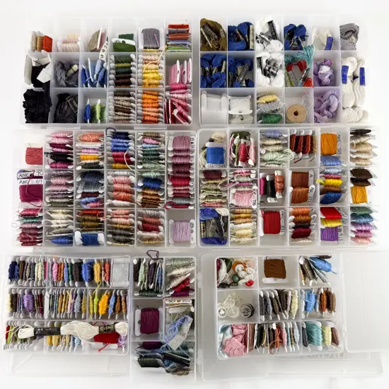 Quantity of Assorted Part Skeins of Embroidery Cottons