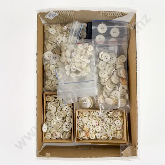 Large Quantity of Vintage MOP Buttons