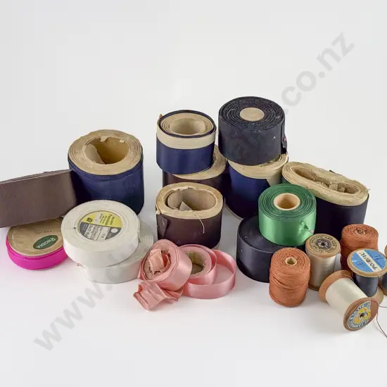 Quantity of Vintage Hat Braid Thread and Various