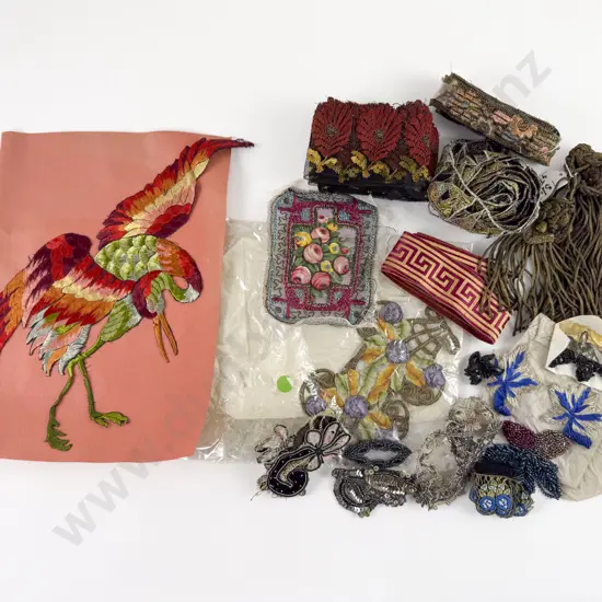 Collection of Victorian Metal and Sculptured Braids and Inserts