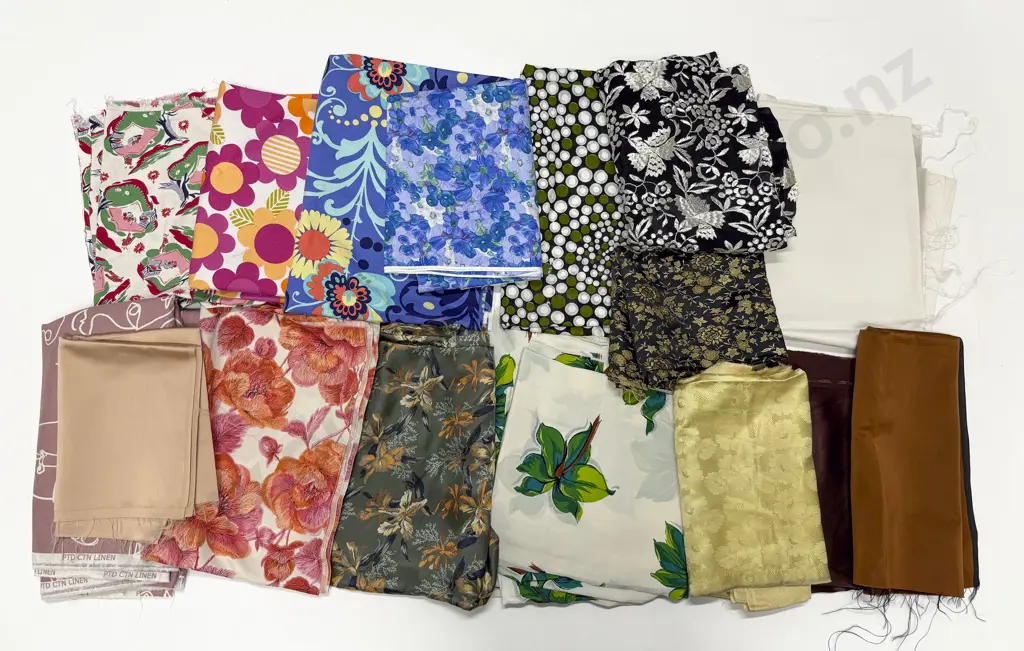 Quantity of Vintage Material Remnants Image 1++